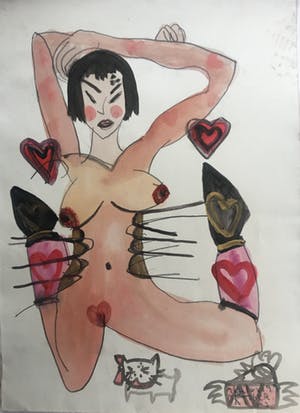 Abdul Vas - girl with hearts kopen? Bied vanaf 500!