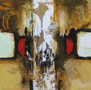 Hans Vanhorck - Zeefdruk, Zonder titel - Ingelijst kopen? Bied vanaf 1!