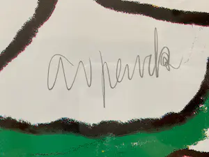 A.R. Penck - Grote zeefdruk handgesigneerd kopen? Bied vanaf 190!