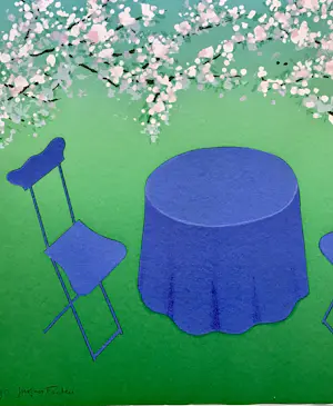 Jurjen Fontein - Zeefdruk, Bloesem, gesigneerd kopen? Bied vanaf 30!