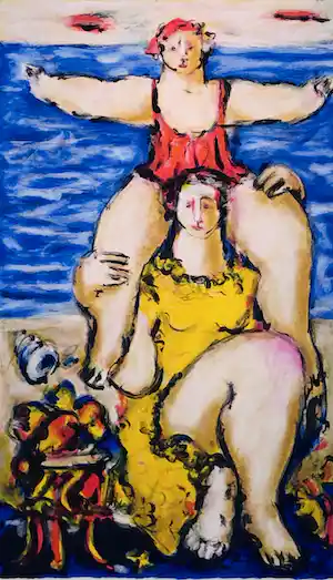 Willem Janssen - Dagje aan zee II met lijst! verkauft für € 60!