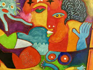 Clemens Briels - Handbewerkte zeefdruk Nr. 4 - Un jardiro secreto - op paneel kopen? Bied vanaf 375!