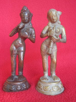 Brons (Onbekend) - Lakshmi en Radha. kopen? Bied vanaf 45!