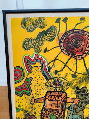 Corneille - "La Colline enrubannée" (1970) - Zeldzame kleurenlithografie kopen? Bied vanaf 495!