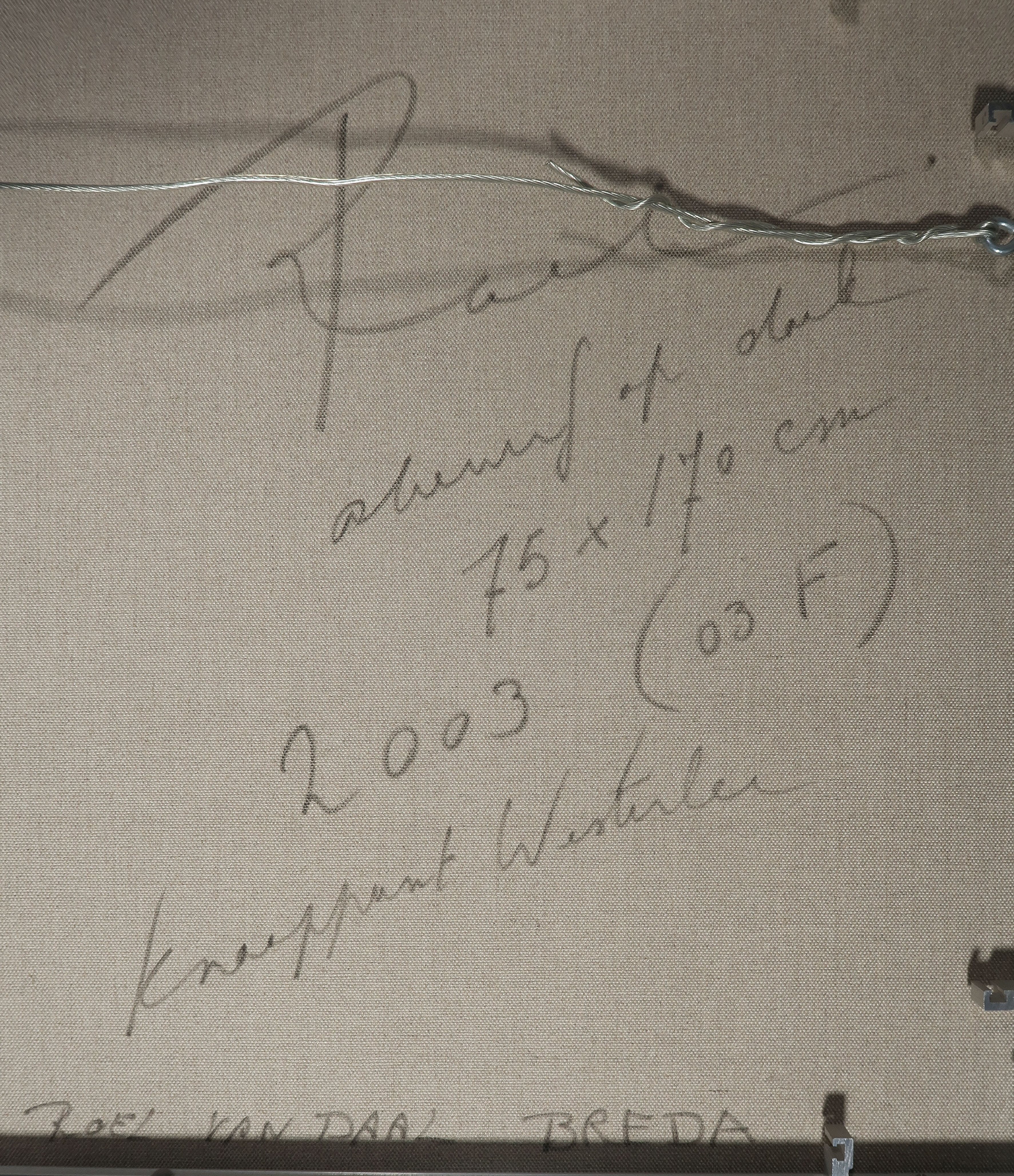 Roel van Daal - Olieverf op doek, Knooppunt Westerlee - Ingelijst (Zeer groot) kopen? Bied vanaf 250!