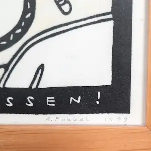 Arjenne Fakkel - zeefdruk - Ook vormgevers … 6/26 - INGELIJST - 25782 kopen? Bied vanaf 35!