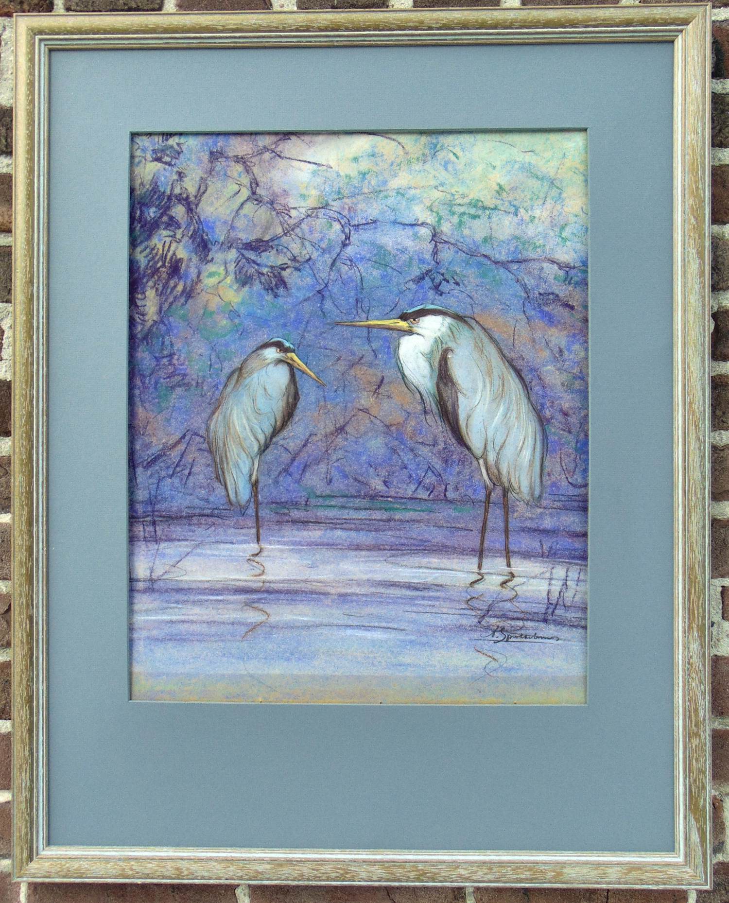 Albert Klein Sprokkelhorst - Reigers verkocht voor € 190!