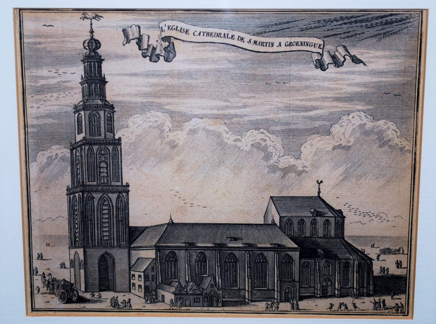 Jacobus Harrewijn - Martinitoren Groningen, gravure, ca. 1720 verkocht voor € 75!