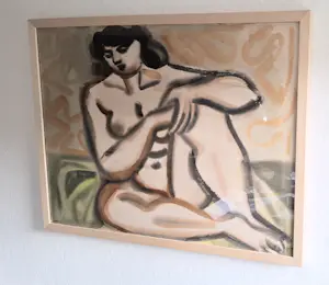 Edvard Frank - Sitzender Akt kopen? Bied vanaf 400!