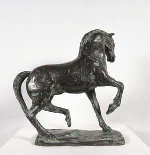 Margot Hudig-Heldring - Brons, Galopperend paard kopen? Bied vanaf 300!