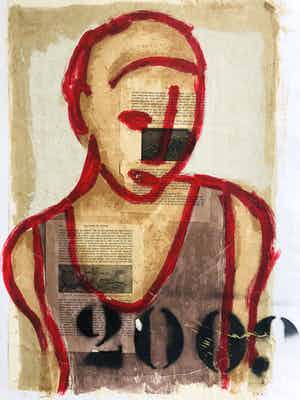 Casper Faassen - Dame met spraytint verkocht voor € 220!