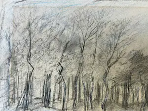 Anton Mauve (sr.) - Bomenrij in een winters landschap kopen? Bied vanaf 110!