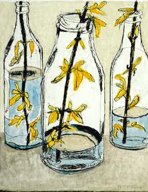 Hans Ebeling Koning - forsythia verkocht voor € 50!