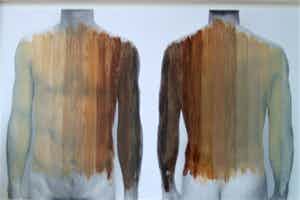 Roy Villevoye - Man voorzijde achterzijde verlopende banen verkocht voor € 33!