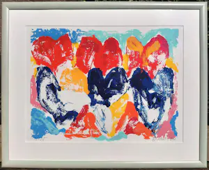 Jan Cremer - Tulpen, zeefdruk (mooi ingelijst, groot) kopen? Bied vanaf 295!