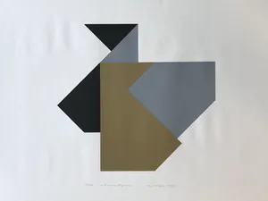 Hajo Hangen - HEIJO HANGEN - "Ordnungsfolge 116B" - 10/100 - Gesigneerde zeefdruk kopen? Bied vanaf 95!