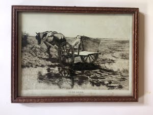 Herman van der Weele - Herman van der Weele - Op de Heide - Ets, Ingelijst kopen? Bied vanaf 35!