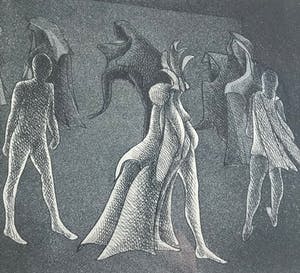 Albert Debois - Zeldzame Litho - Zonder titel - 45/50 - 1977 kopen? Bied vanaf 85!