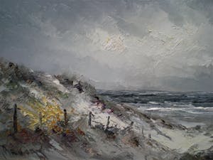 Jan Bevort - Strandgezicht met meeuwen kopen? Bied vanaf 300!