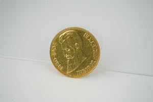 1296- Massief 0.900/1000 geel-gouden MUNT Israël 1948 - 12 tribes -Theod. Herzl kopen? Bied vanaf 610!