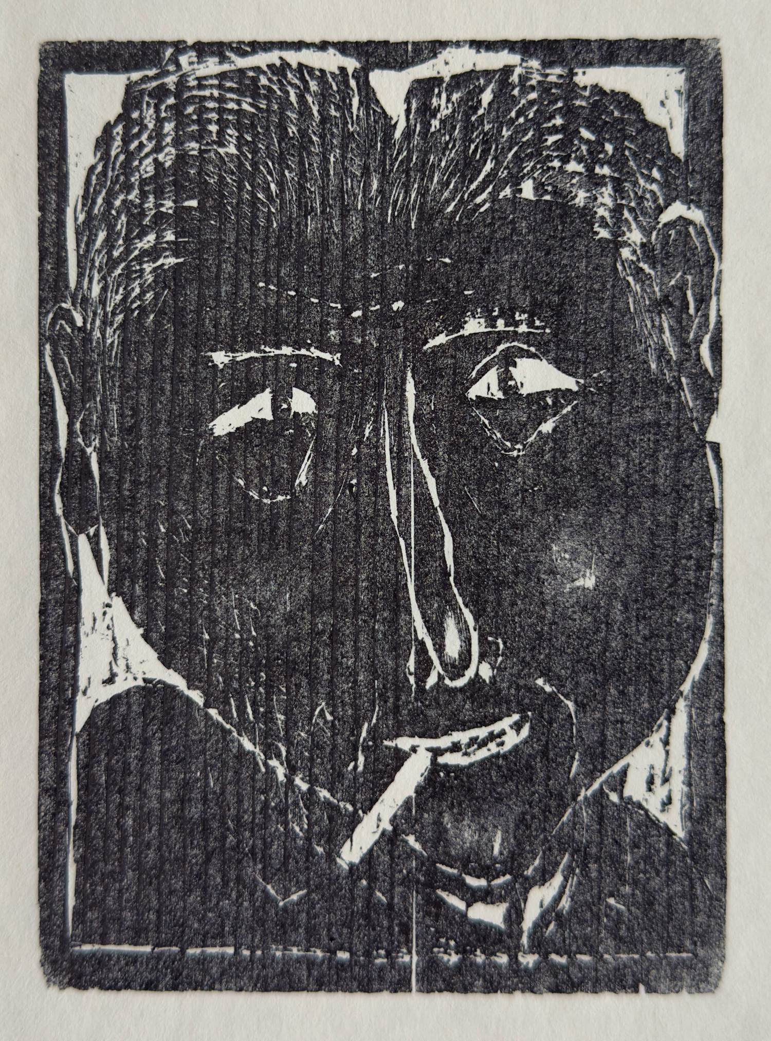 Kurt Muhlenhaupt - Raucher. Original-Holzschnitt von 1970 kopen? Bied vanaf 80!