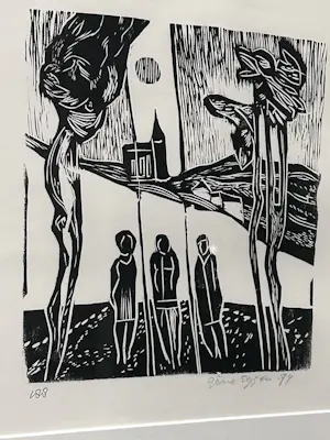 Gene Eggen - 4 houtsnedes uit 1974 kopen? Bied vanaf 99!