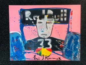 Eric-Jan Kremer - ERIC JAN KREMER ( Koopje ) Max Verstappen-Doek-Gesigneerd !. kopen? Bied vanaf 149!