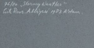 Erik Roos - Litho, Stormy weather kopen? Bied vanaf 1!