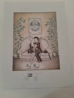 Raymond Peynet - Litho, Titel, de dichter kopen? Bied vanaf 45!