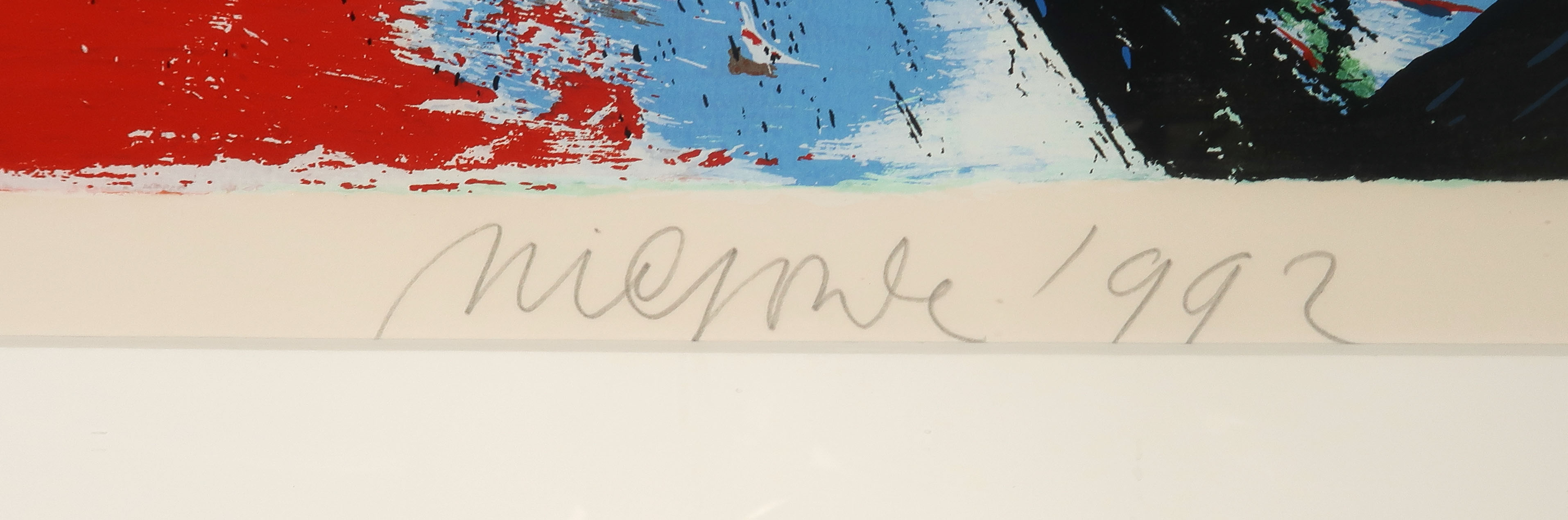 Nic Jonk - Zeefdruk, Zeehond en vis - Ingelijst (Groot) kopen? Bied vanaf 80!