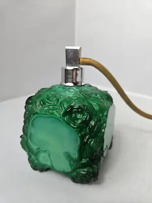 Curt Schlevogt - Art Deco Flacon Malachiet glas kaufen? Bieten Sie von 50!