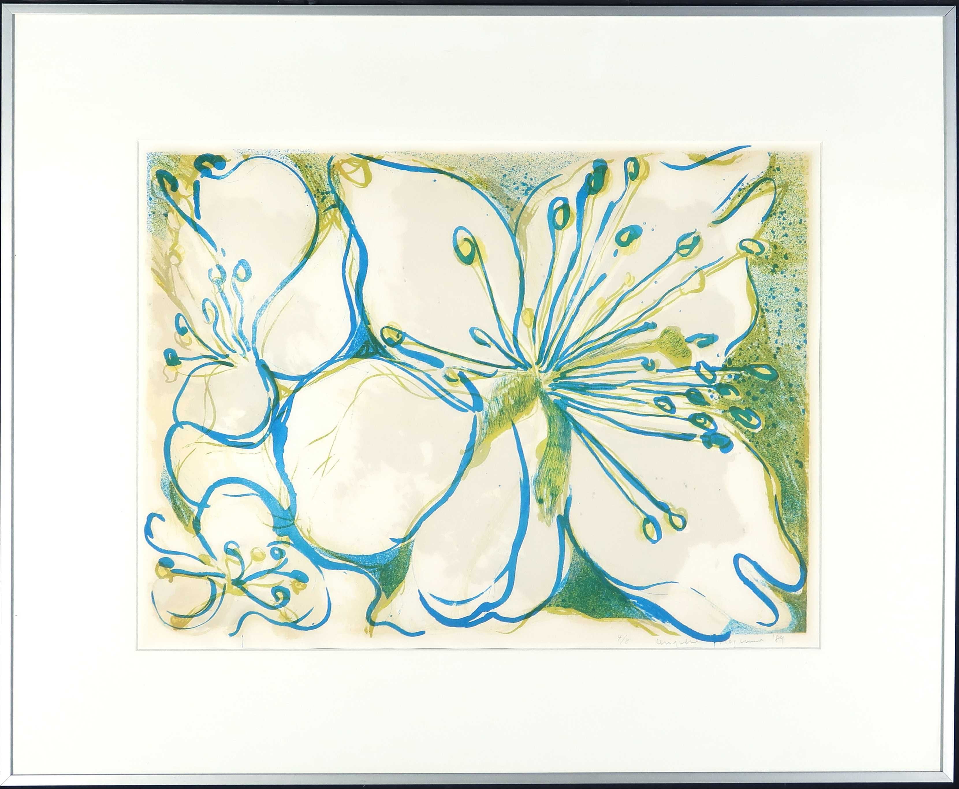 Chiyuki Hozumi - Litho, Bloemen - Ingelijst kopen? Bied vanaf 40!