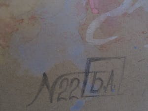 Niet of onleesbaar gesigneerd - Leuk jaren 50 Pastel "CopacaBana Brasil" gesigneerd kopen? Bied vanaf 10!