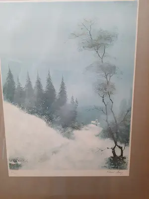 Bernard Charoy - Litho, landschap kopen? Bied vanaf 35!