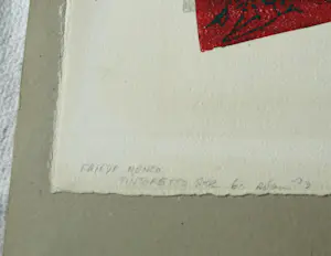 Abraham Yakin - Ingelijste kleurenets , Joodse mensen – E/A nr. 42/48 – 78 x 48 cm. kopen? Bied vanaf 80!