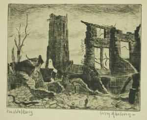 Wim Abeleven - 10 etsen Middelburg 17 mei 1940 kopen? Bied vanaf 75!
