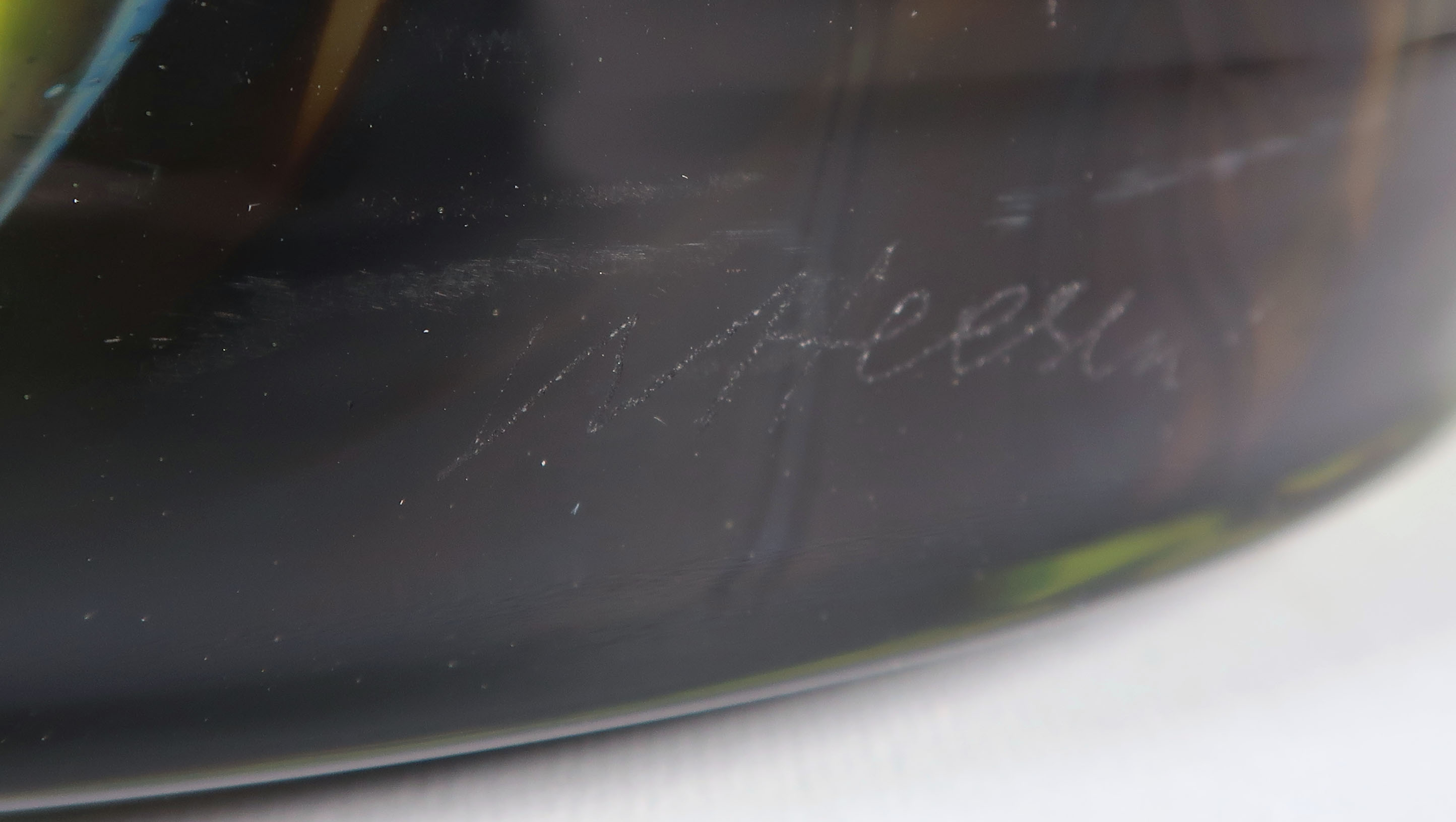 Willem Heesen - Glas, unica groen met geel en zwarte vaas kopen? Bied vanaf 500!