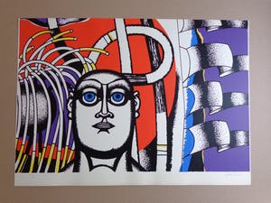 Gustave Camus - KLEURRIJK FIGUUR / KLEURLITHO / 50x70cm / SIG / 1975 kopen? Bied vanaf 45!