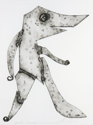 Reinhoud D'Haese - Aquatint metaaldruk, Combien d'épouses peut-avoir un persan - Ingelijst kopen? Bied vanaf 1!