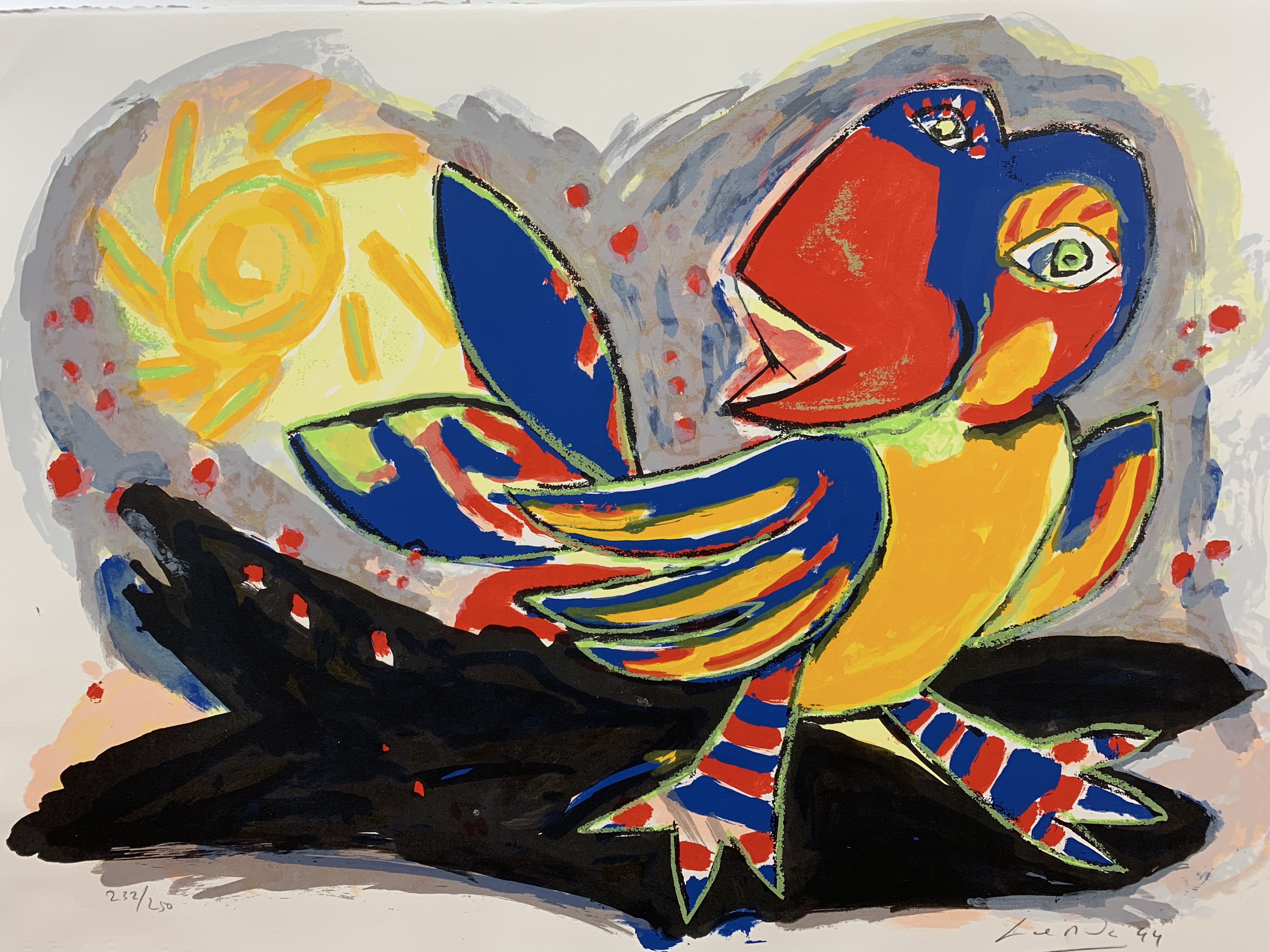 John Lie a Fo - kleurenlitho - 1994 verkocht voor € 79!