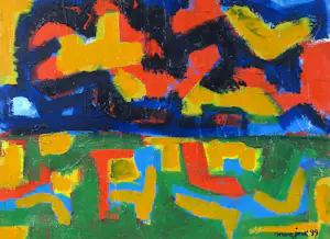 Marc Jonk - Acryl op doek, Landschap - Ingelijst kopen? Bied vanaf 250!