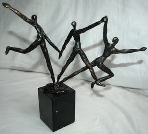 Brons (Onbekend) - Bronzen beeldje , “De dansers“ kopen? Bied vanaf 1!