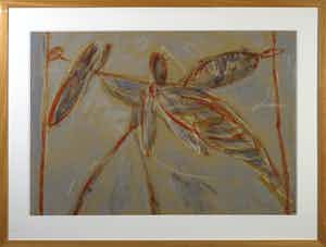 Johan Claassen - Gemengde druktechniek, Paard met vossekop - Ingelijst (Groot) verkocht voor € 50!