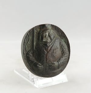 Cornelis de Vries - Bronzen penning, Holle Bolle Gijs kopen? Bied vanaf 1!