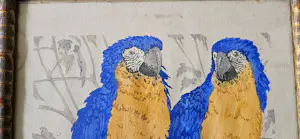 Martin Erich Philipp - "Twee blauwvleugelara's", kopen? Bied vanaf 285!