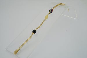 2523-  Surinaams 18 karaats geel-gouden zg. Alla Kondre armband - gekeurd kopen? Bied vanaf 180!