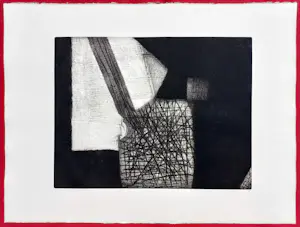 Guillaume Le Roy - Abstracte compositie, aquatint ets kopen? Bied vanaf 60!