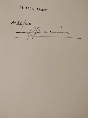 Gérard Grassère - Duister, Frans - Gérard Grassere 1982 - 25/100 Gesigneerd + 3 catalogi kopen? Bied vanaf 50!