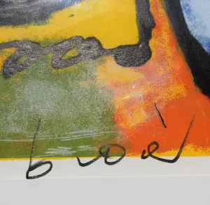 Herman Brood - Grote versie ingelijste zeefdruk: "Horse Power" (nette zilverkleurige lijst!) kopen? Bied vanaf 575!