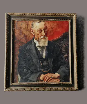 Onbekend - Groot olieverf portret van de beroemde architect h.p. Berlage (1856-1934) kaufen? Bieten Sie von 275!